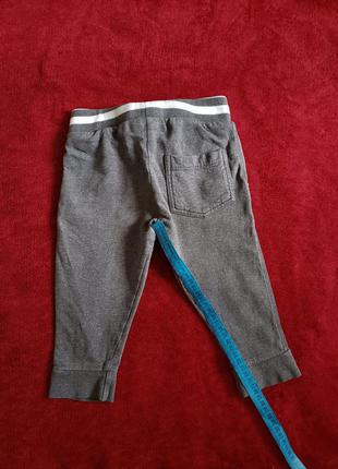 Утепленные трикотажные штаны джогеры waitrose 12-18 мес3 фото
