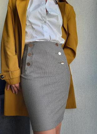 Шикарна нова спідниця "гусяча лапка" h&m розмір m