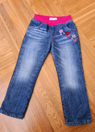 Теплі джинси на флісі стречеві на 2-4 роки