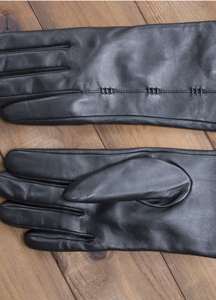 Рукавички. жіночі шкіряні сенсорні рукавички розмір 7,5.5 фото