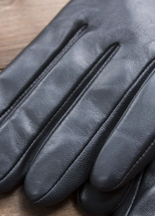 Рукавички. жіночі шкіряні сенсорні рукавички розмір 7,5.9 фото
