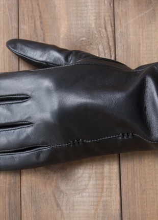 Рукавички. жіночі шкіряні сенсорні рукавички розмір 7,5.10 фото