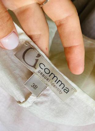 Comma італійська сорочка в білизняному стилі легка бавовняна у градієнт4 фото