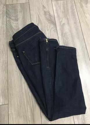 Скінні 🔥стильні джинси денім з замочками