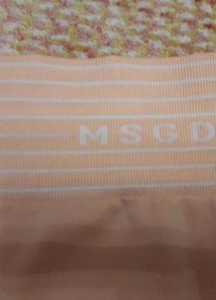 Безшовні легінси лосини missguided з високою талією, вставками в смужку і логотипом msgd на поясі9 фото