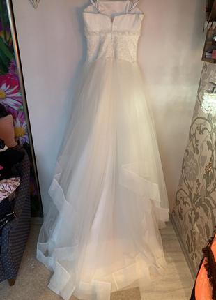 Нежное свадебное платье корсет с хвостом 🌸🌹🌷divina sposa france 🇫🇷1 фото