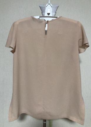 Шифоновая блуза с коротким рукавом3 фото