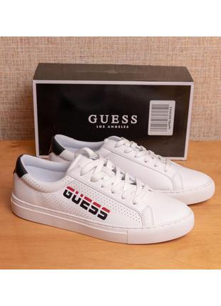 Оригинал! мужские белые кеды guess barolo us10/28.5cм стелька по факту