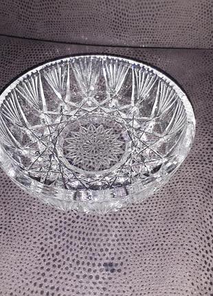 Цукерниця, салатниця, ваза. богемське скло (1980-ті)