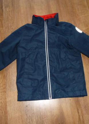 Куртка, ветровка, дождевик h&m на флисе на 4-5 лет2 фото