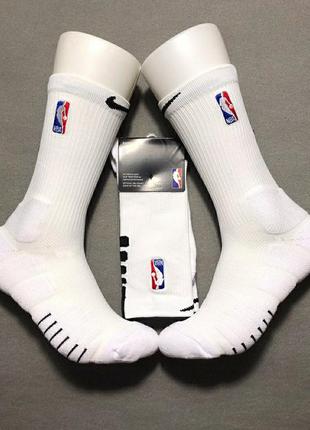 Спортивные баскетбольные носки белые nike nba shoes білі шкарпетки