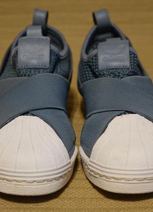 Оригинальные голубые кроссовки adidas superstar slip oo w aq0869 39 1/2 р. ( 25 см.)2 фото