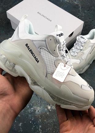 Жіночі шкіряні кросівки balenciaga