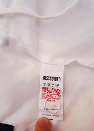 Топ білий missguided на тонких брителях6 фото