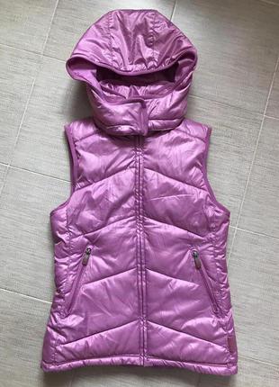 Теплый стеганный жилет с капюшоном, h&m eur. s