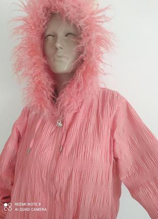 Жіноча куртка демісезонна з капюшоном розмір 48 (m-l)1 фото