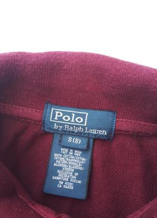 Футболка polo ralph lauren бордо синя7 фото