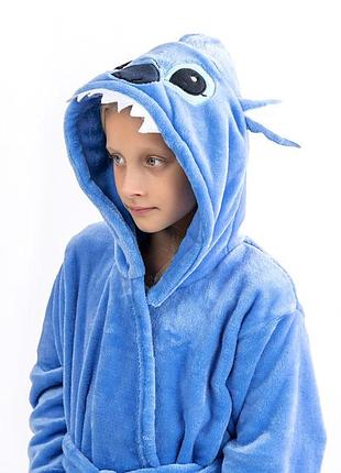 Халат плюшевий з капюшоном стіч єнот покемон тигр