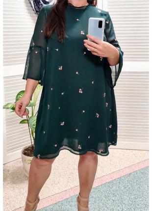 Шифоновое легкое платье с вышивкой new look