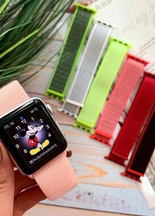 Нейлоновий ремінець для apple watch3 фото