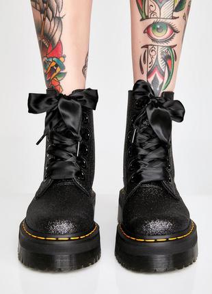 Ботинки dr.martens molly iridescent crackle platform boots2 фото