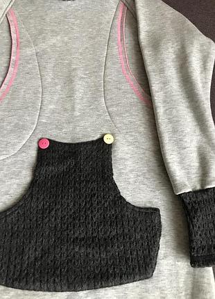 Флісова туніка для дівчинки на ріст 128,134 4