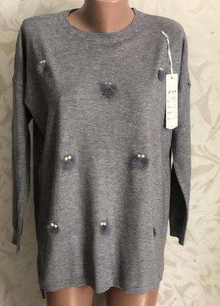 Шикарный модный стильный марсала бордо свитер джемпер красивенный теплый модный стильный мех5 фото