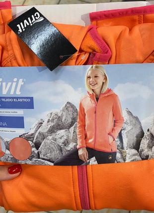 Термо кофта, куртка спорт на девочку 6-8, 8-10, 10-12, 12-14 лет, crivit4 фото
