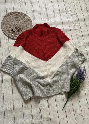 Очманілий светр оверсайз пончо 7