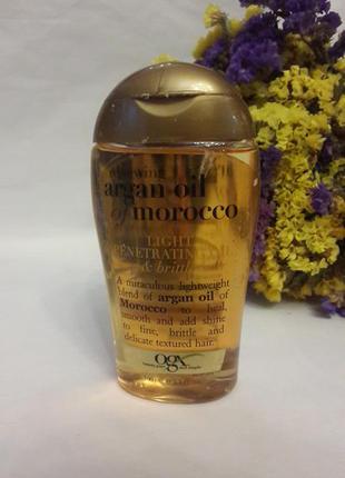 Сша, ogx  восстанавливающее аргановое масло 3.3 fl oz (100 ml).