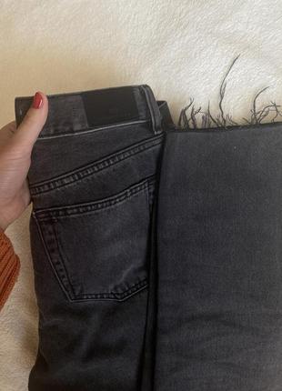 Mango straight crop sayana jeans, gray color3 фото