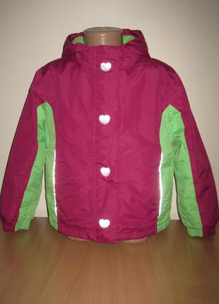 1/698. куртка для девочки. на рост 110-116 см. (см. замеры). lupily. в отличном состоянии!