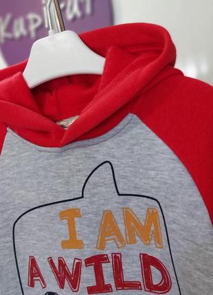 Теплое худи на мальчика 86-92 и 92-98 см