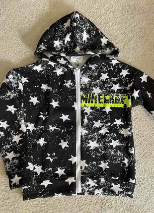 Кофта теплая с капюшоном 140 - 158