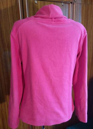 Флисовый свитер  c драпирующимся  воротником английского бренда marks spencer р. 40-422 фото