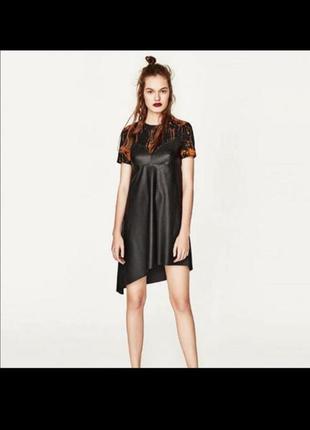 Плаття еко шкіра zara