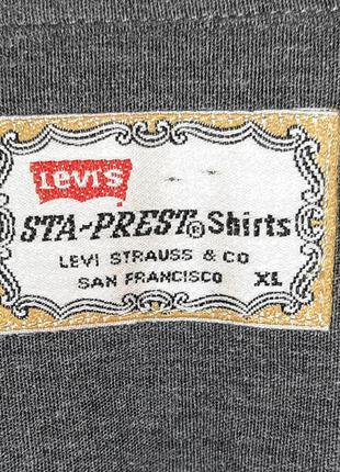 Новая винтажная мужская рубашка levi's | levis sta-prest vintage4 фото