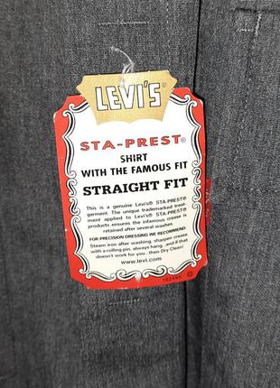 Новая винтажная мужская рубашка levi's | levis sta-prest vintage2 фото