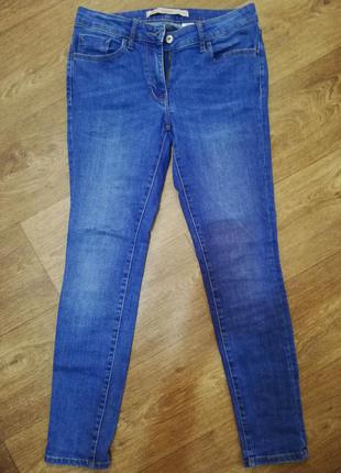 Джинсы женские скинни средняя посадка next синие хлопок