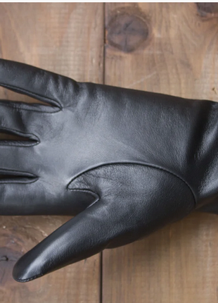 Рукавички. жіночі шкіряні сенсорні рукавички розмір 7,5.8 фото