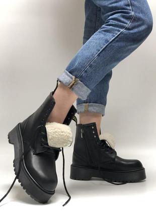 Черевики dr. martens jadon mono winter fur черевики