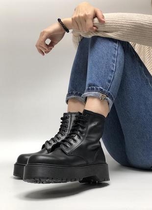 Черевики dr. martens jadon mono black ботинки