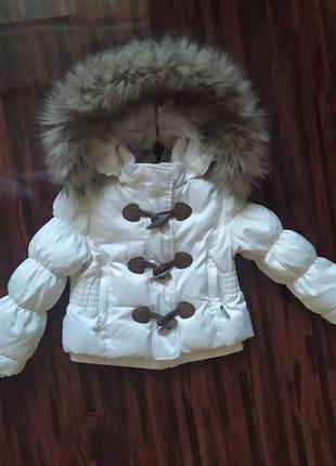 Шикарная куртка-пуховичок  geox 1-2 года
