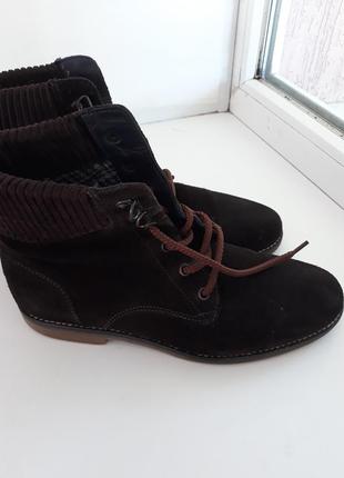 Замшевые демисезонные ботинки