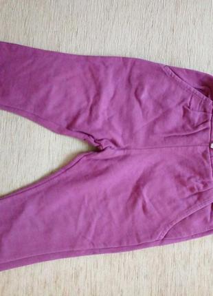 Штани осінні для дівчинки 74-80 см теплие для дівчинки1 фото