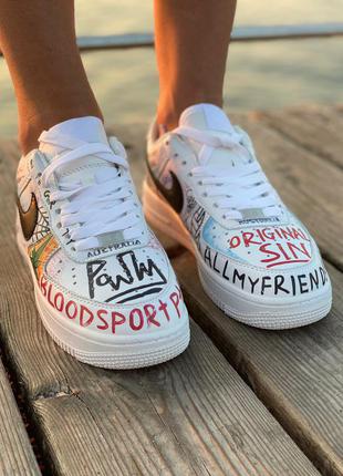 Кросівки nike air force 1 graffiti4 фото