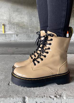 Черевики dr.martens jadon beige patent черевики