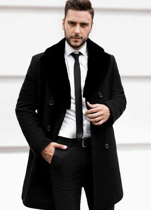 Зимнее мужское пальто s-145 (deluxe)3 фото