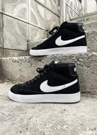 Чоловічі кросівки nike blazer mid black