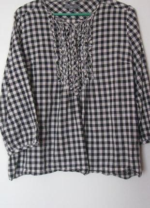 Блуза в шахматную клеточку